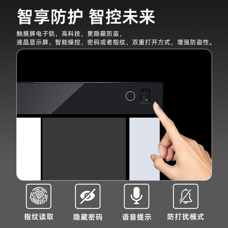 LUCELL乐喜尔韩国原装进口家用保险柜防火防盗隐藏式衣柜保险柜耐高温保险箱100CM商用办公家用小型指纹密码 - 图1