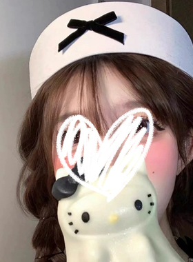 日系蝴蝶结可爱水手帽翻檐帽韩版百搭贝雷帽甜美少女夏JK海军帽子