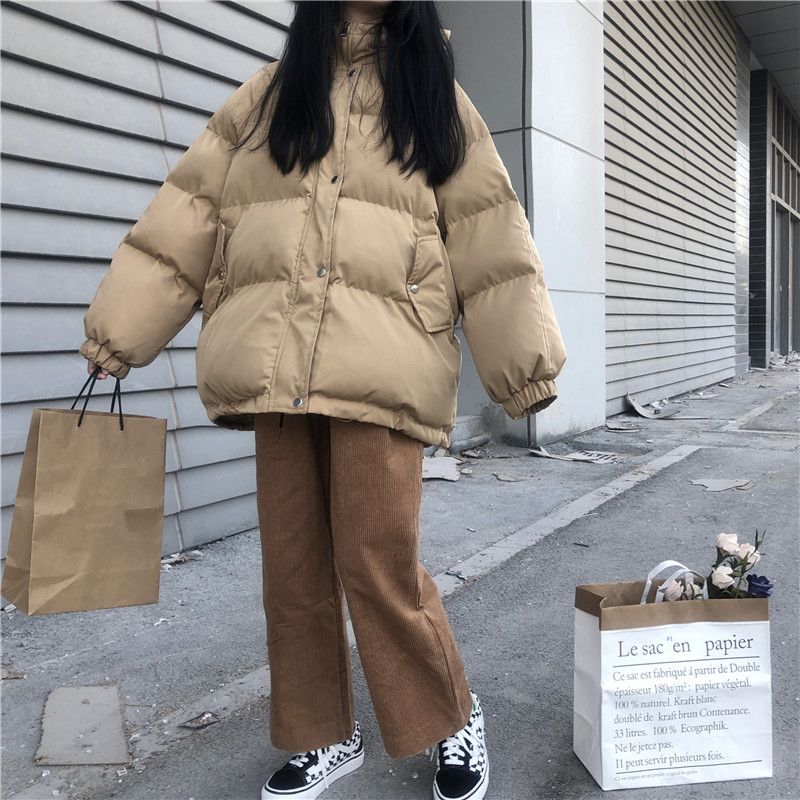 棉袄棉衣加厚学生短款羽绒棉服外套宽松