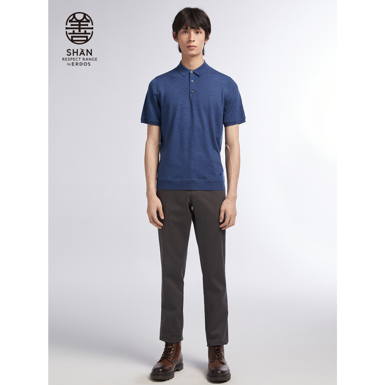 【善系列】ERDOS 男装羊绒POLO衫秋冬精纺半袖多色可选羊绒衫,淘宝优惠券,粉丝福利购,淘宝优惠卷