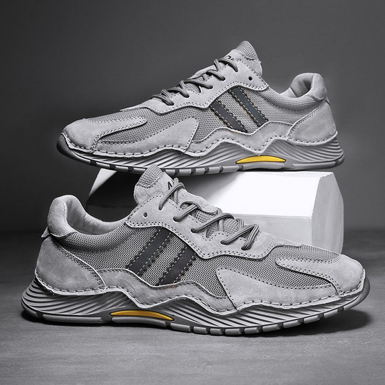 LOUISPRO男鞋冬季2025新款透气高端溯溪网面男士一脚蹬沙滩休闲鞋