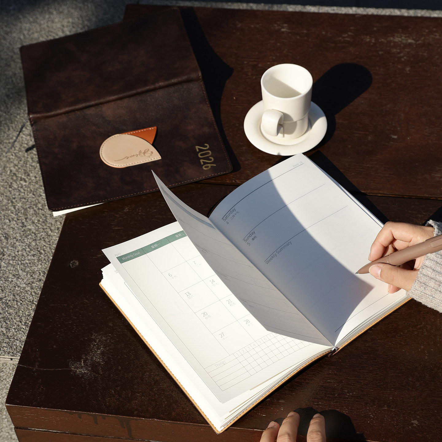 文创艺新款2026年日程本高颜值时间管理weekly周计划本复古精致高级日记本A5无酸纸笔记本记事本定制可印logo,淘宝优惠券,粉丝福利购,淘宝优惠卷