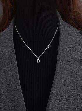 26字母毛衣链2022年新款潮定制925纯银项链女轻奢小众锁骨链秋冬