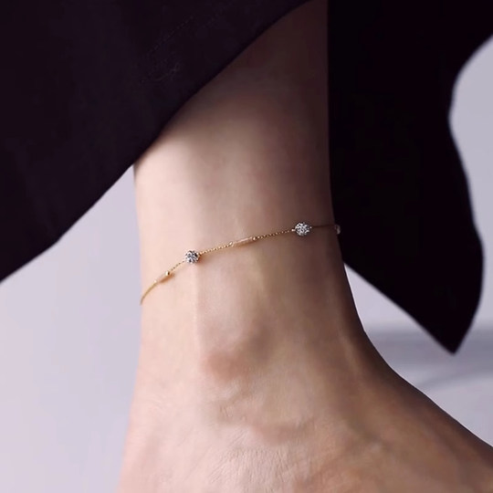 波西米亚风脚链女生2025新款潮轻奢小众精致不掉色脚踝链性感足链