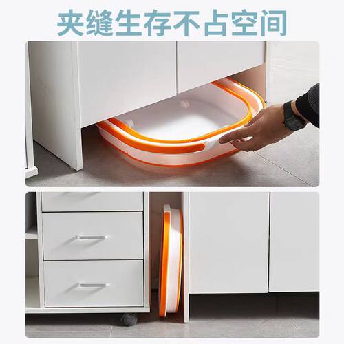 新款折叠式家用拖把折叠桶多功能收纳桶卫生间专用折叠拖把拖把桶 - 图1