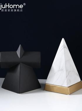 简约现代客厅电视柜酒柜样板间家居软装饰品轻奢小摆件组合摆设