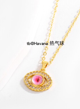 恶魔之眼锆石项链EvilEye