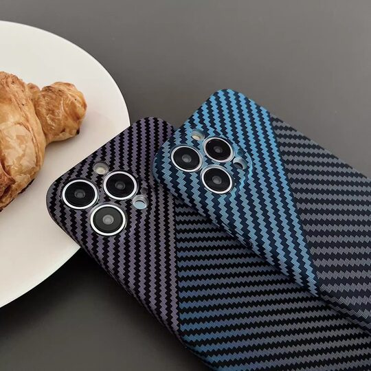 Carbon fiber pattern Apple 14 mobile phone case, simple and suitable for iphone13, skin-feel, anti-fall, 12pro, anti-fingerprint, ultra-thin, personalized, 17pro, men and women, 16, frosted feel, 11, all-inclusive, 15, high-end magnetic suction