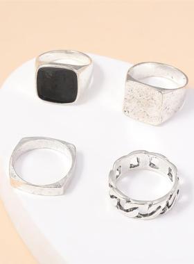 欧美男士个性戒指大气首饰