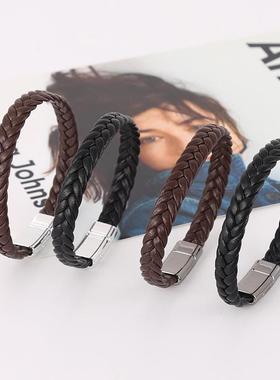 Leather Bracelet Hand-woven Simple Casual Men