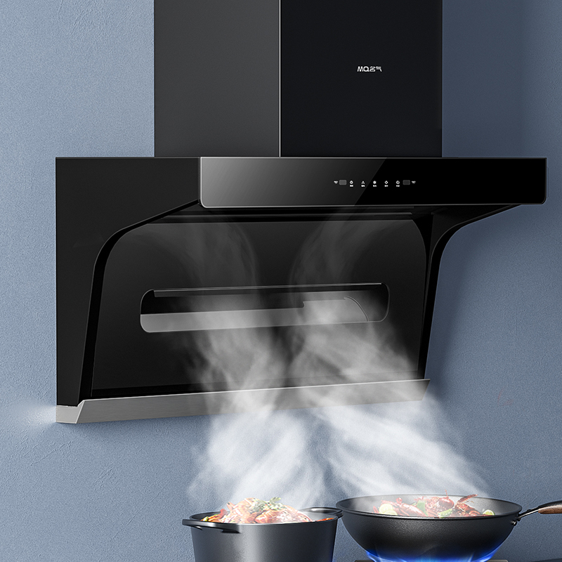 老板油烟机名气烟灶套装顶侧双吸大吸力家用烟机厨房燃气灶A5503