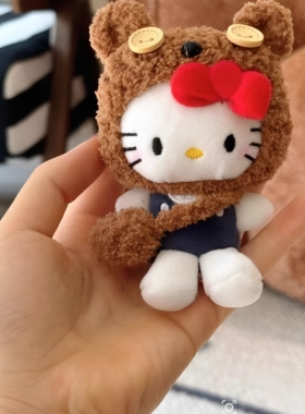 日本代购可爱Kitty猫头套挂件