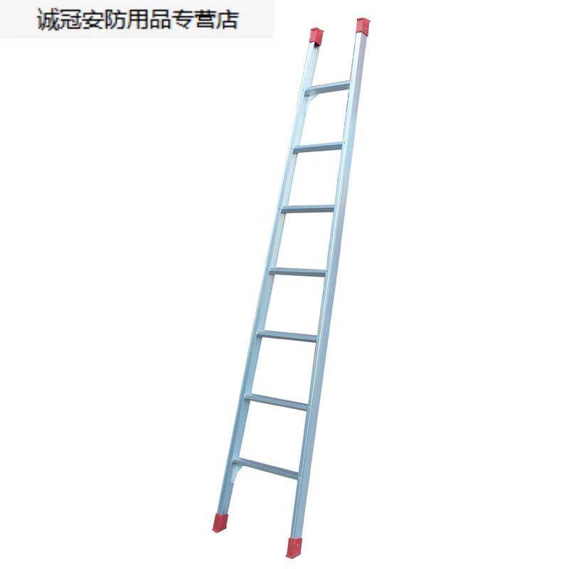 定制一字梯直梯单面梯爬梯加厚铝合金梯子家用梯康鹏阁楼梯 2.5米_虎窝淘