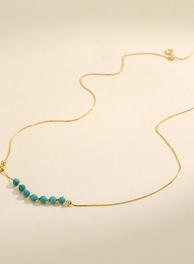 SMGI/绿松石珍珠项链镀送礼物女