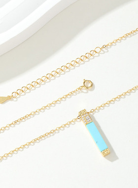 SMGI/天然松石设计感高级锁骨链