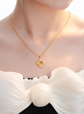 SMGI/幸运如意吊坠碎冰冰锁骨链