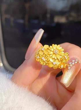 SMGI/正品足金素圈指环送礼礼物