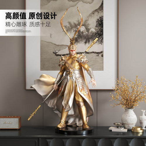 斗战胜佛孙悟空摆件家居饰品客厅玄关电视柜齐天大圣乔迁开业礼品 - 图0