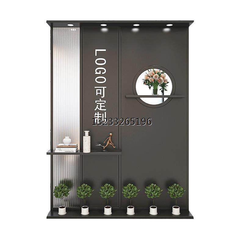 轻奢现代进门高端屏风设计师办公室隔断玻璃玄关公司logoLogo墙高,淘宝优惠券,粉丝福利购,淘宝优惠卷