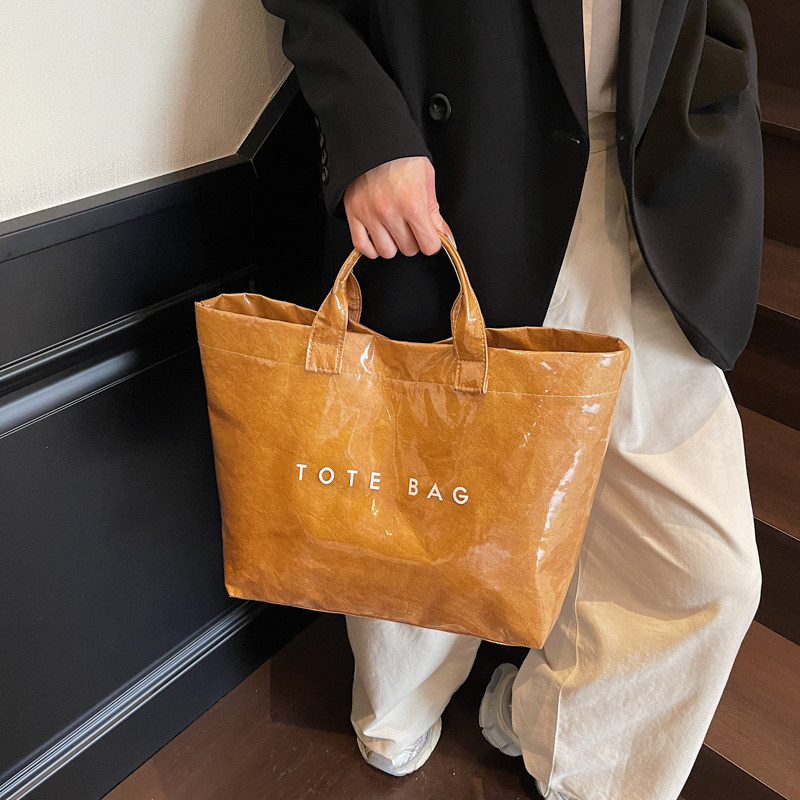 新款大容量杜邦纸手提透明防水果冻PVC上班通勤旅行包妈咪手提包,淘宝优惠券,粉丝福利购,淘宝优惠卷