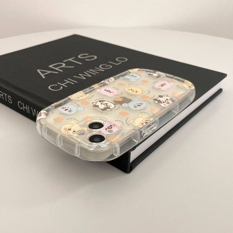 卡通可爱动物适用苹果17promax手机壳iPhone16硅胶软壳15pro全包保护套17air防摔保护套14肥皂壳13/12小众女,淘宝优惠券,粉丝福利购,淘宝优惠卷