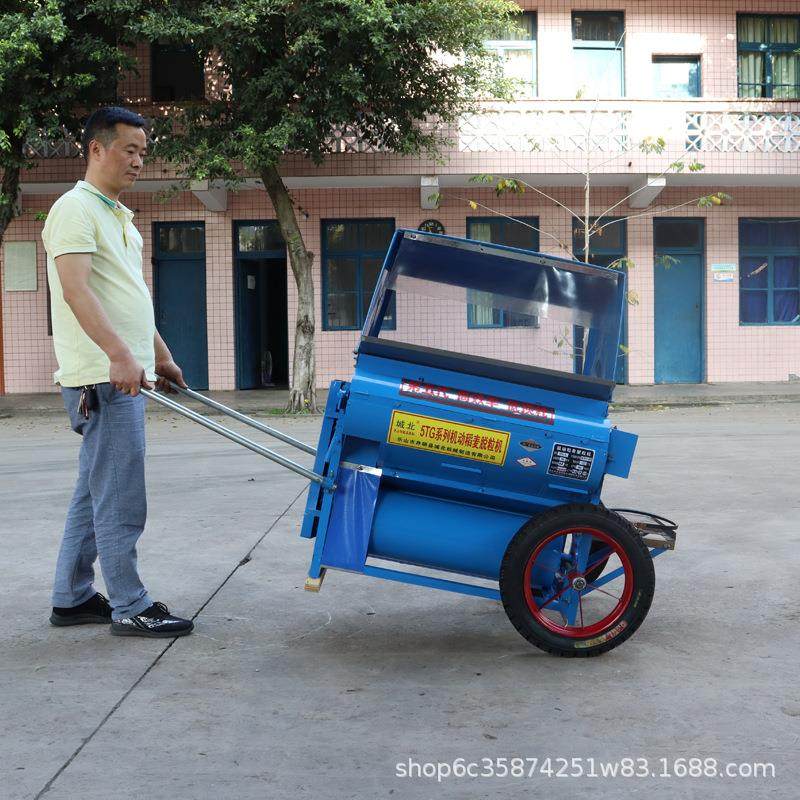 【机械】【定制】新型吹风双滚筒稻麦脱粒机高效脱粒直接装袋,淘宝优惠券,粉丝福利购,淘宝优惠卷