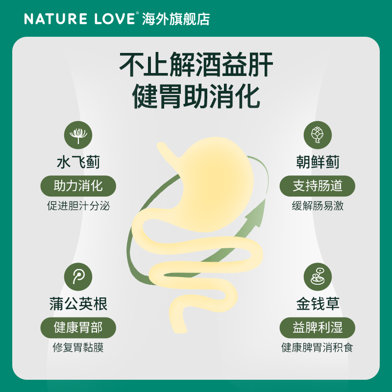 拜耳德国NatureLove进口水飞蓟奶蓟朝鲜蓟草胶囊护肝熬夜解酒 - 图1