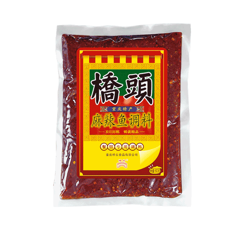 桥头重庆麻辣鱼调料500g*3香辣肉片肉片底料酱料水煮鱼调料包佐料 - 图0