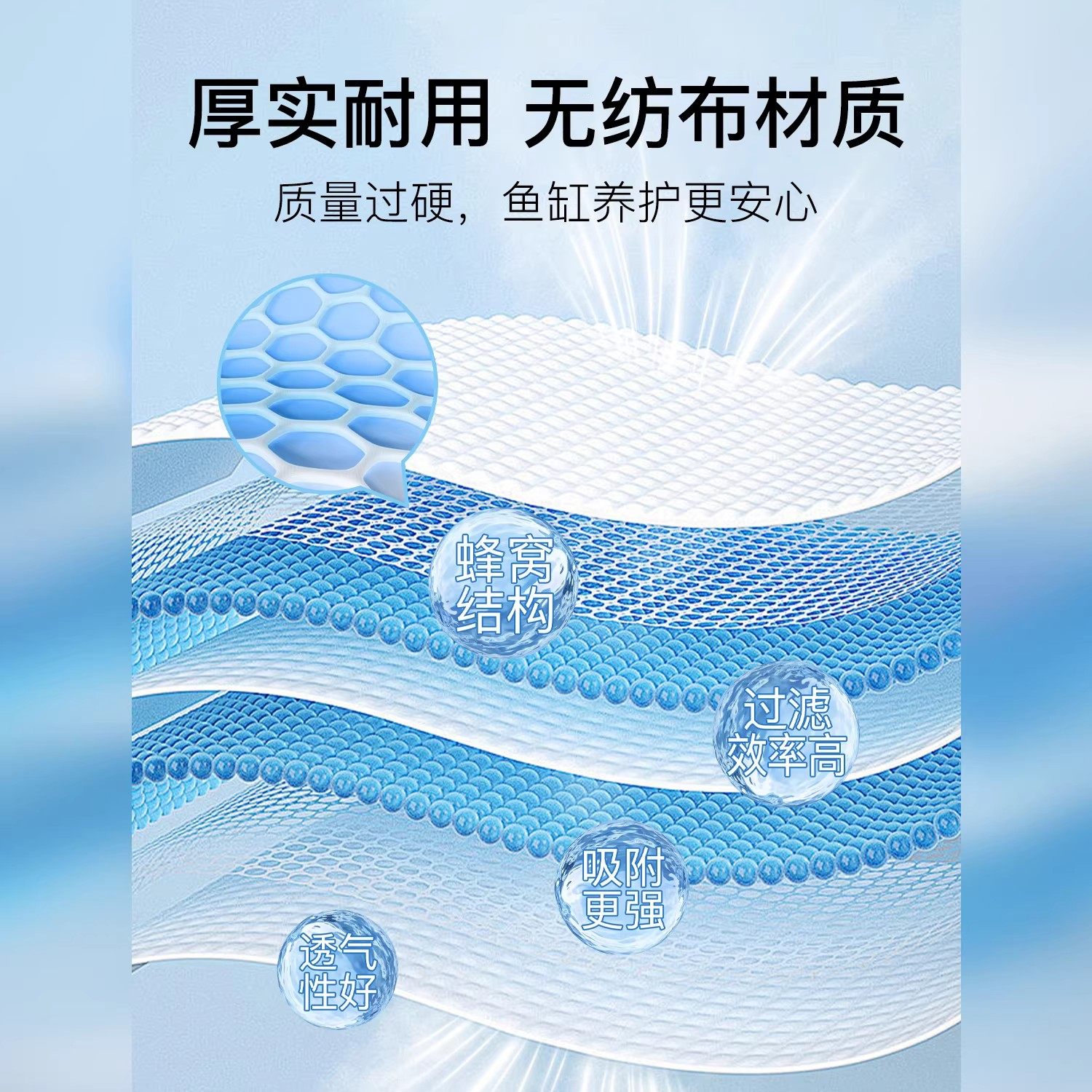 鱼缸黄水过滤水族箱吸色片透水滤布高密度净水材料过滤器吸色纸,淘宝优惠券,粉丝福利购,淘宝优惠卷