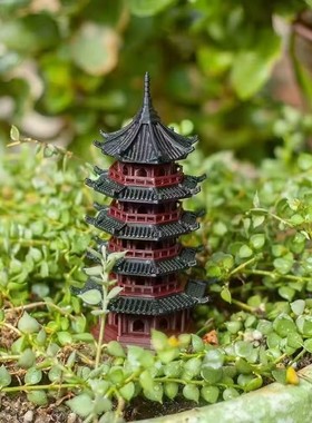 新年中式古典仿真宝塔摆件