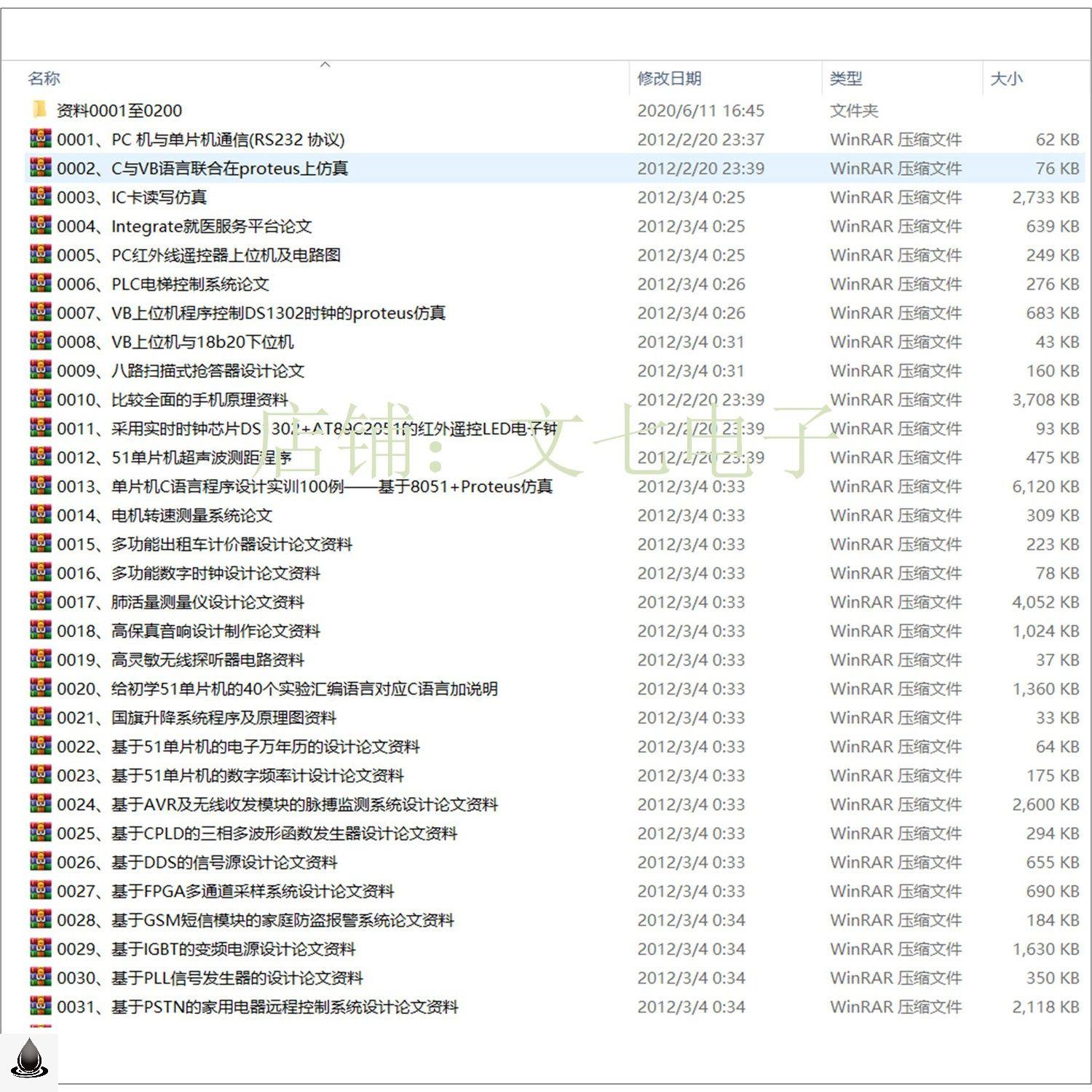 1000份电子电路设计资料硬件电路学习原理图单片机C51/STM32 - 图0