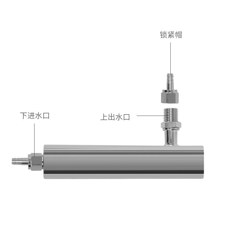 定制电导率电极流通池NPT3/4螺纹连接316L不锈钢流通杯-图3