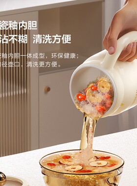 多功能电炖杯煮粥专用锅小型便携式一人电煮杯加热保温早餐养生杯
