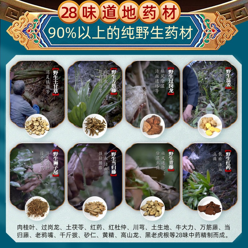 葛洪桂龙药膏旗舰店风湿类骨痛膝盖腰腿关节疼止痛舒筋活络专用药
