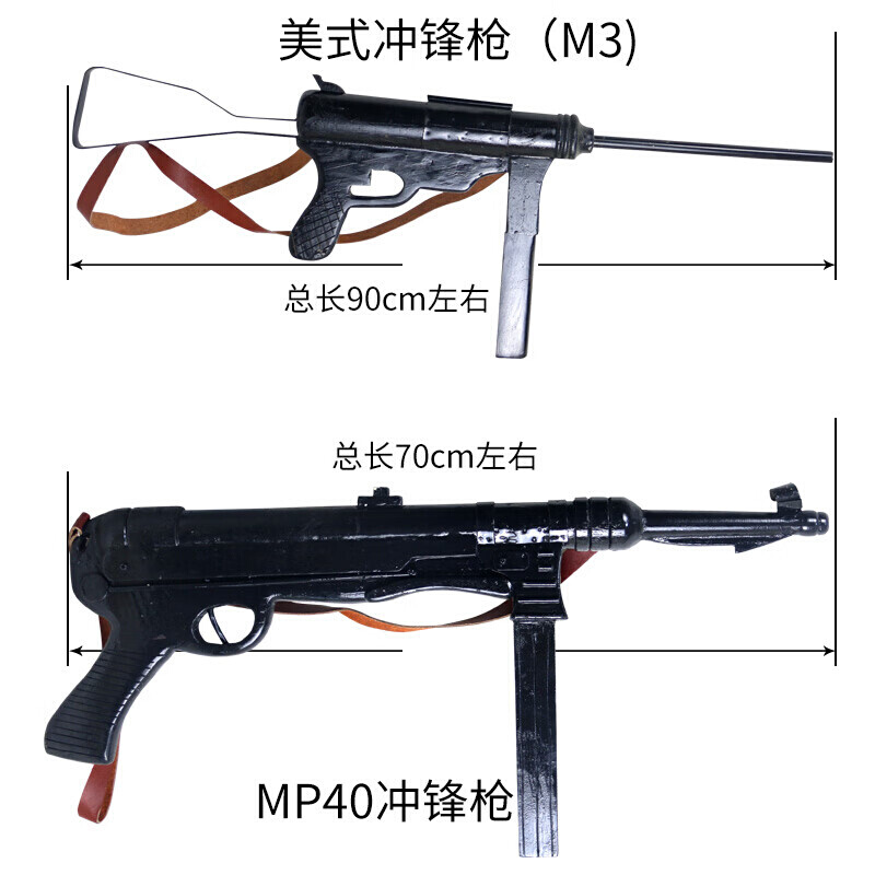 吉灏鹿木质mp40冲锋盖得斯登M31M4MP40汤姆逊波波沙S索米56式冲锋 - 图3