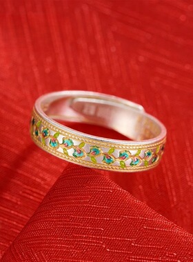 新款花藤戒指设计款小众精致简约