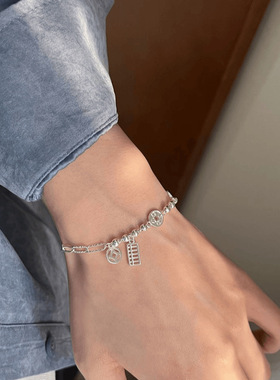 钱币算盘手链女轻奢小众精致民族