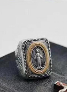 新款手工镶嵌复古文艺欧美风圣牌