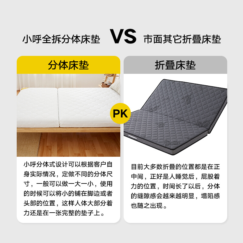 定制椰棕床垫分体式定制棕垫两段式棕榈床垫硬垫家用护脊3e环保0 - 图0