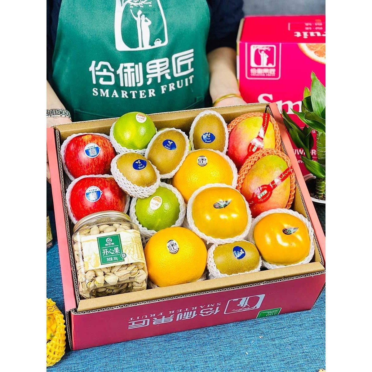 顺丰7斤坚果组合开心果混合新鲜水果进口苹果礼盒装团购送礼,淘宝优惠券,粉丝福利购,淘宝优惠卷