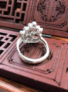 孔雀戒指景泰蓝珐琅彩色凤凰指环