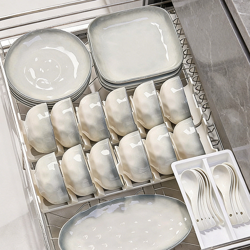 10只装碗烟雨遥釉下彩米饭碗家用2026新款高级感碗具陶瓷餐具面碗