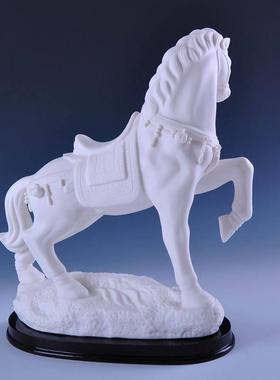 陶瓷马摆件工艺品办公室客厅招财白马家居饰品橱窗酒柜书房装饰品
