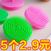 Silicone Wash Head Brush Adult Dredge Meridians Massage Brushed Hair Wash Hair Bath Comb Scalp Head Anti-Itch Grip