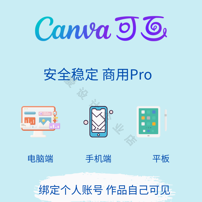 Canva可画会员高级版国内国际PRO版canvas设计VIP海报主图详情PPT