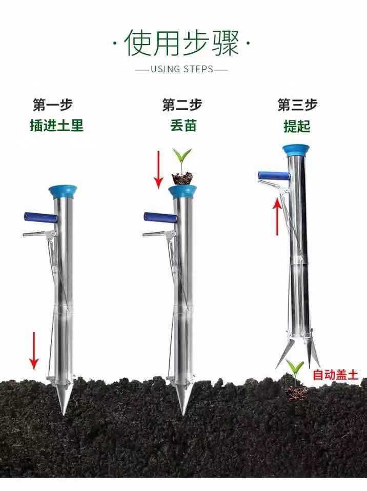 栽苗器种苗器移苗器种植器播种器栽苗神器载苗器栽辣椒苗机种菜机 - 图2