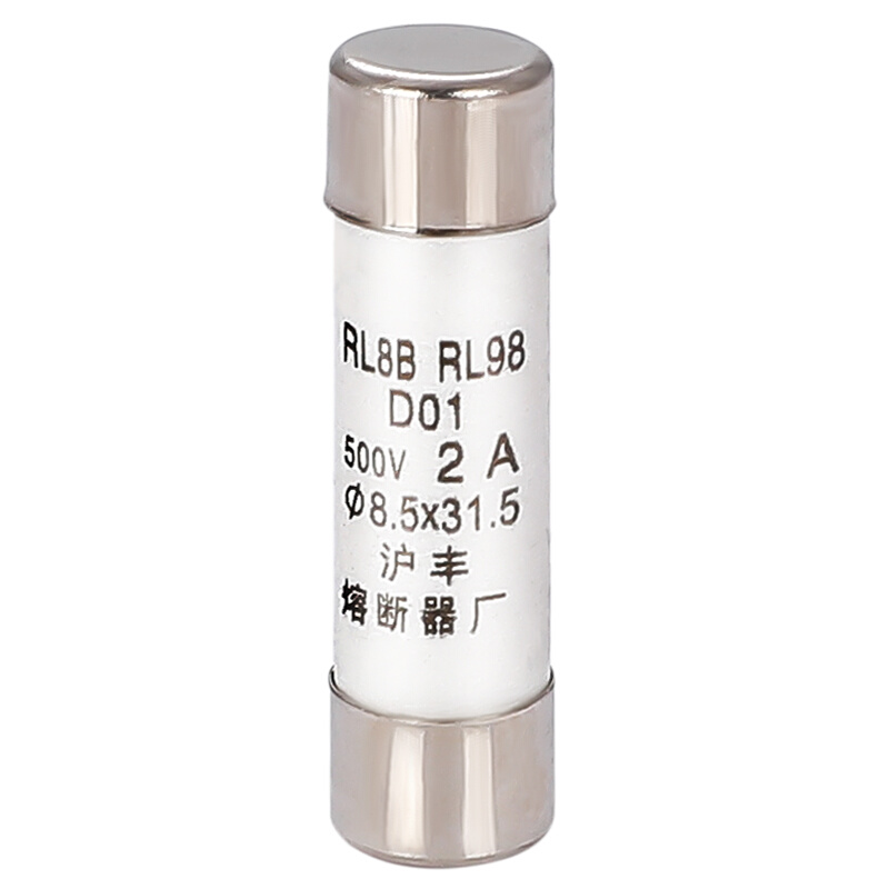 沪丰螺旋式熔断器RL8B RL98-16 8.5x31.5mm 陶瓷保险丝管500V 10A - 图2