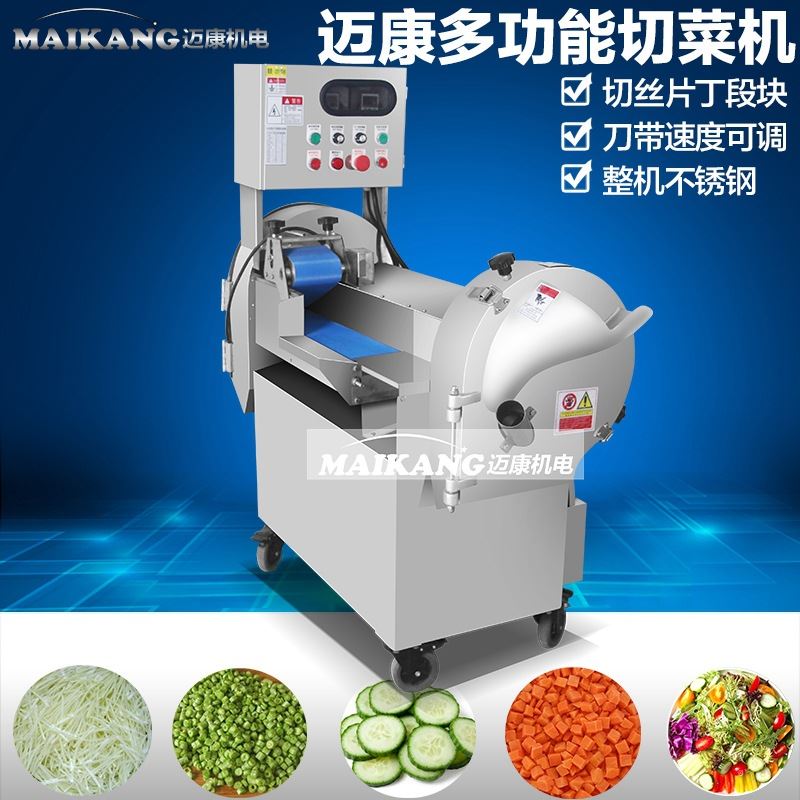 厂家生产嫩姜切丝机 商用不锈钢全自动胡葱切段机 多功能切菜机 - 图1