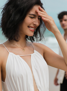 RetroChic希腊女神爱心项链