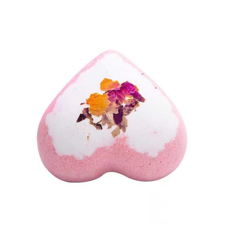 心形100g精油嫩肤香氛滋润干花网红泡澡球去角质洗澡浴盐球泡泡浴,淘宝优惠券,粉丝福利购,淘宝优惠卷